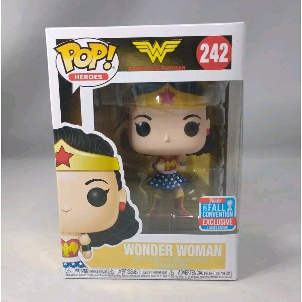 Funko POP! Wonder Woman DC Comics Official 2018 New York ComicCon NYCC #242 NIB